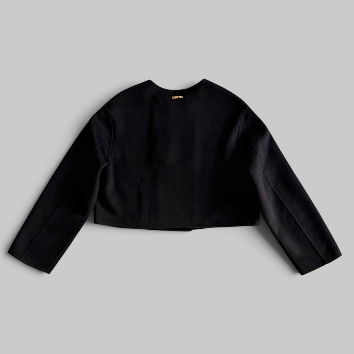 Floren Cropped Double Breasted Jacket by Sablyn in Black