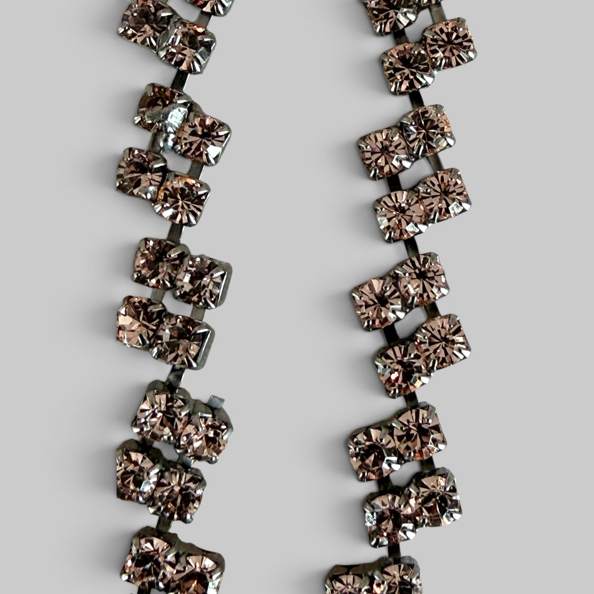 crystals pendent earrings